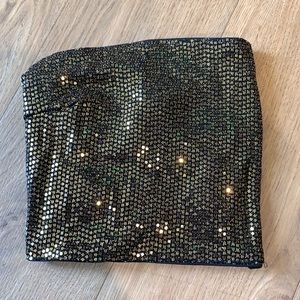 black & gold tube top!